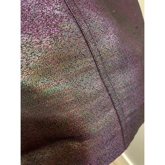 Opening Ceremony Metallic Purple Skirt sz 0 - Picture 3 of 7